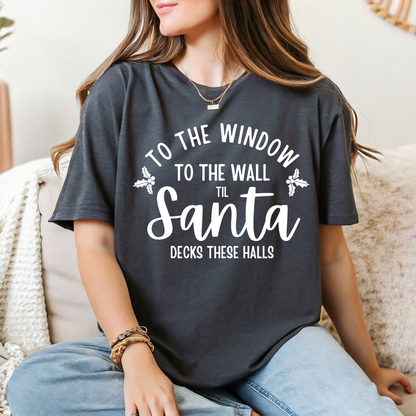 Santa Deck The Hall Tee