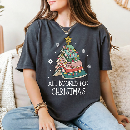 All Booked For Christmas Tee