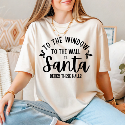 Santa Deck The Hall Tee