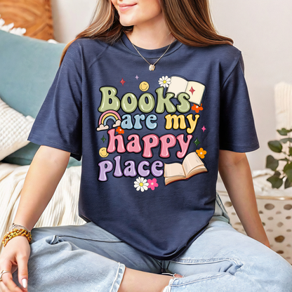 Books Are My Happy Place Tee