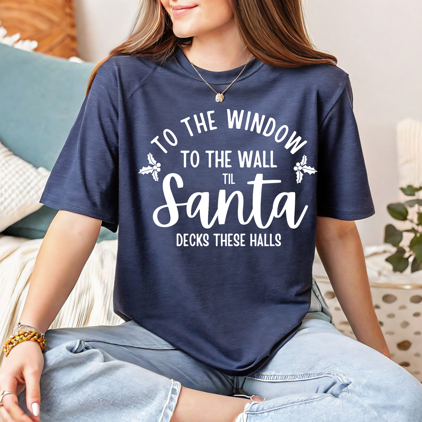 Santa Deck The Hall Tee