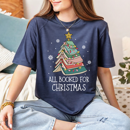 All Booked For Christmas Tee