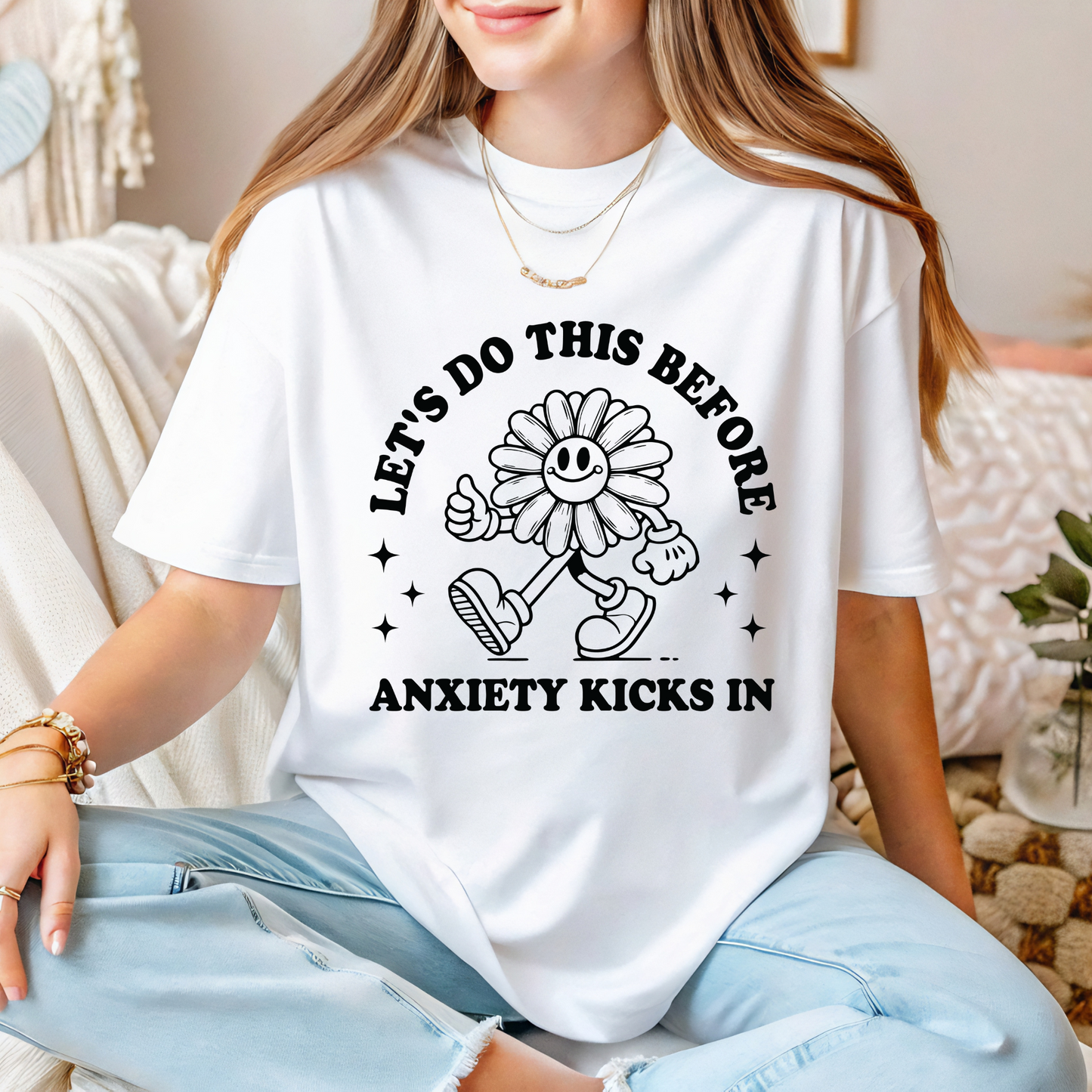 Before anxiety kicks in Tee